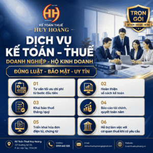 Dịch Vụ Kế Toán Thuế Trọn Gói: Giải Pháp Tối Ưu Cho Doanh Nghiệp